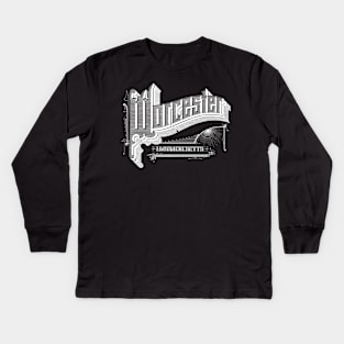 Vintage Worcester, MA Kids Long Sleeve T-Shirt